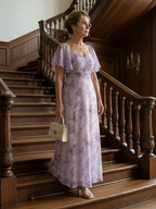 Vaelis |  Flutter Sleeve Midi Dress