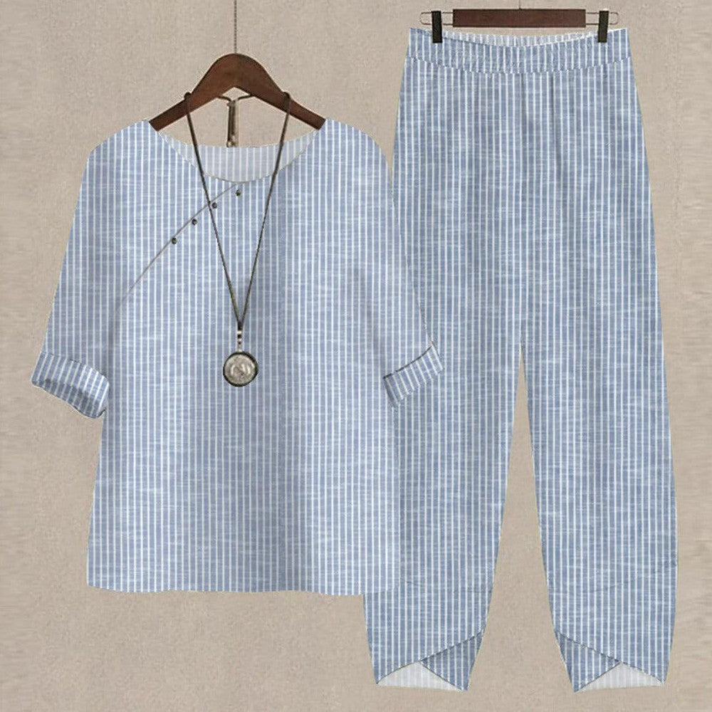 Blue Print Two Piece Set