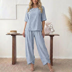 Blue Print Two Piece Set
