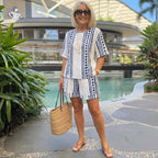 Comfy Round Neck Short Sleeve Two Piece Set