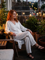 Onyx | Loose Tunic Top Wide Leg Pant Set