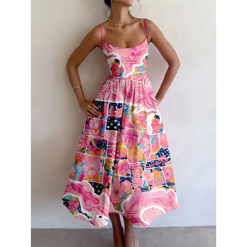 Marlowe | Blush Garden Midi Dress
