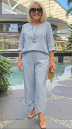 Blue Print Two Piece Set