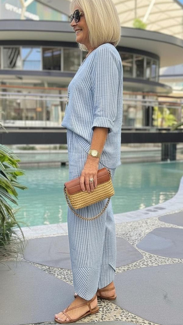 Blue Print Two Piece Set