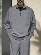 Athleisure Stand Collar 2-Piece Set