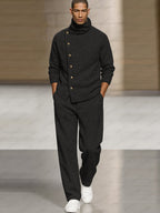 Smart Casual Turtleneck Pullover Pants Set