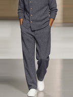 Smart Casual Turtleneck Pullover Pants Set