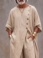Boho Artistic Cotton Loose Fit Matching Set