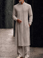 Versatile Pocketed Longline Top Pants Set