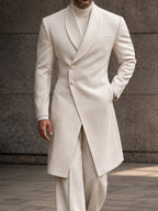 Old Money Long Tailored Coat Suit Set