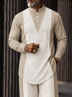 Modern Street Contrast Color 2-Piece Set