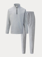 Athleisure Urban Fashion Waffle Matching Set