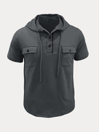 Athleisure Cargo Hooded Shirt