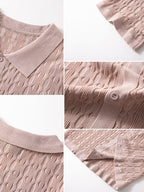 Modern Soft Cable Knit Shirt
