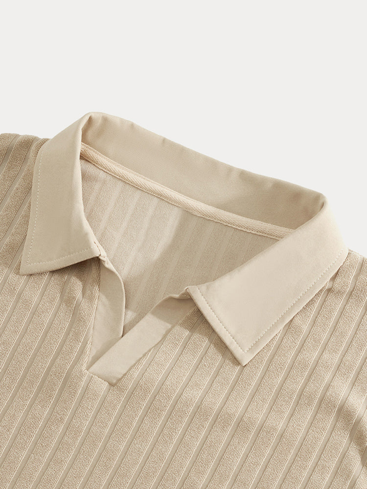 Breathable Vertical Stripe Matching Set