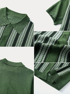 Casual Summer Jacquard Knit Shirt