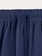 Casual 100% Cotton Drawstring Waist Pants