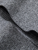 Solid Ribbed Knit Open Front Cardigan