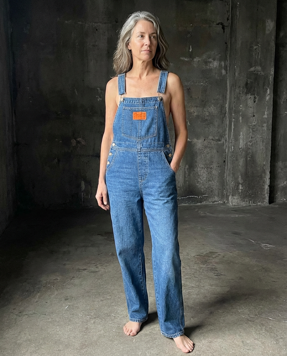 Harper | Straight Leg Bib Denim Overalls